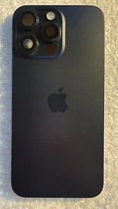 Original Apple iPhone 15 Pro MAX Backcover Gehäuse TITANBLAU vormontiert pulled - Zdjęcie 1 z 2
