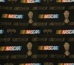 🌷NASCAR VINTAGE 100% COTTON Quilting FABRIC 43” X 18” - Picture 1 of 3