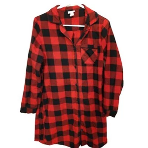 Para mujer x ropa de dormir pequeña Wonder shop a cuadros rojos. Suave. Peluche. Pijama. - Imagen 1 de 3