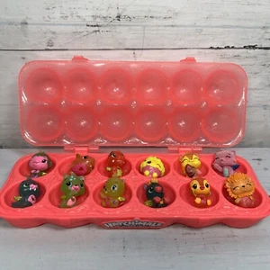 Hatchimals CollEGGtibles lot of 12 mixed series Figures Pink Egg Carton case - Picture 1 of 7