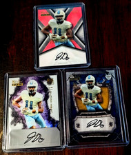 Josh Downs 3 Autos 2023 Wild Card Matte Colts