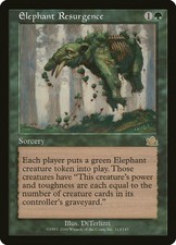 MTG Elephant Resurgence Moderately Played Foil Prophecy