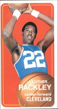 1970-71 Topps Cleveland Cavaliers Basketball Card #61 Luther Rackley - EX