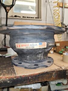 GENERAL RUBBER Flanged 1101CR-0100-0060-080-0EE 10" x 6" ID EXPANSION JOINT BOOT