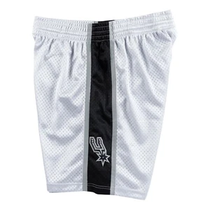 Pantalones cortos swingman de plata platino platino Mitchell & Ness San Antonio Spurs 1998-99 para hombre - Imagen 1 de 3