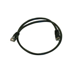 MONOPRICE 3363 Patch Cord,Cat 5e,Booted,Black,2.0 ft. 5PZT3 - Picture 1 of 2