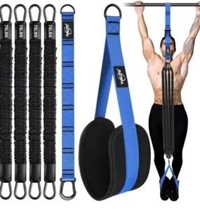 Walito Pull Up Assistance Bands, Heavy Duty 4 Bands Of 75 Pounds Each Resistance - Picture 1 of 9
