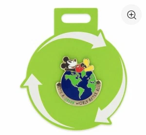 Disney Store Mickey Mouse Earth Day Pin 2019 It's a Green World After All - Picture 1 of 7