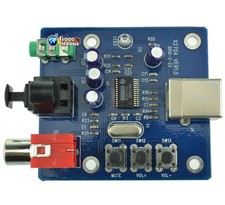PCM2704 USB DAC to S/PDIF Sound Card Decoder Board 3.5mm Analog Output F/PC GM