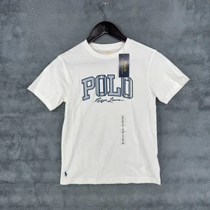 NWT Polo Ralph Lauren Kids SS T-Shirt White Pony Small (8) Embroidered - Picture 1 of 5