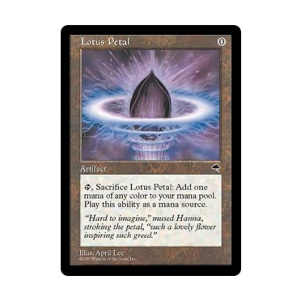WOTC MtG Tempest Lotus Petal (C) EX - Image 1 of 1