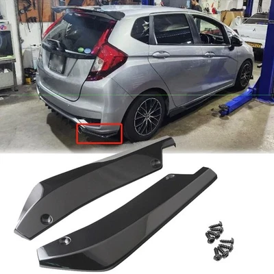 Rear Bumper Lip Side Splitter Diffuser Spoiler Body Kit For Honda Fit 2006-2020 - Image 1 of 4
