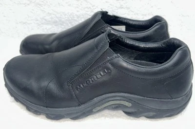 Mocassim casual MERRELL Jungle Moc masculino 9 couro preto J60889 - Imagem 1 de 4