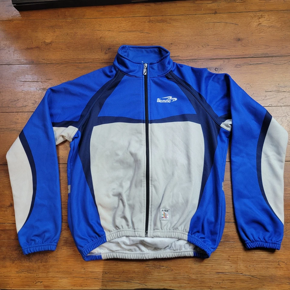 Biemme Hombre XL? Chaqueta de ciclismo pesada manga larga LS azul A-TEX 8/10 térmica Foto 1 de 4