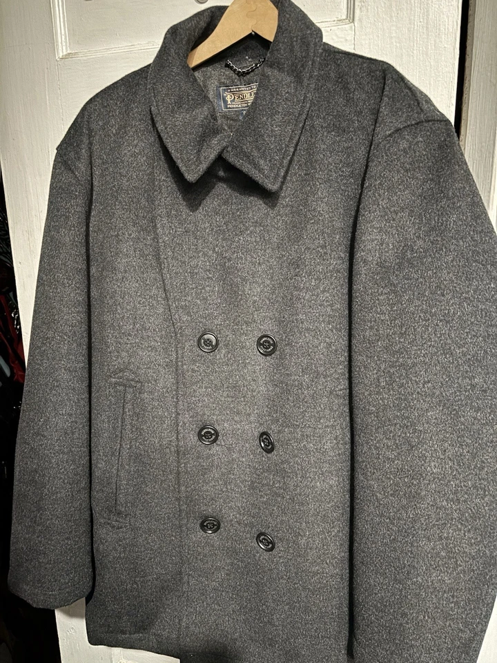 Men’s Pendleton Pea Coat, Size XXL - Image 1 of 4