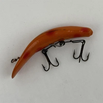 Helin’s F7 1948 caña de mosca pez plano naranja con manchas rojas con caja original papeles Foto 1 de 4