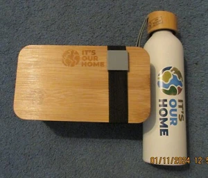 Its Our Home Bento Box and Water Bottle Bamboo - Picture 1 of 6