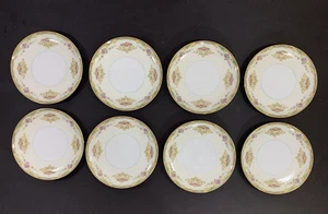Set of 8 Noritake Gloria Cream Soup Bowl Underplates Saucers or Dessert Plates - Picture 1 of 17