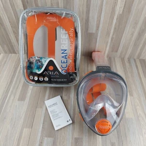 Máscara de snorkel facial completa Ocean Reef Aria, gris, X-pequeña - Imagen 1 de 12