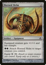FOIL Horned Helm | MtG Magic Fifth Dawn | English | Near Mint