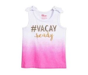 Epic Threads Girls Graphic Print #Vacay Ready T-Shirt White Pink Size 3T NWT - Picture 1 of 2