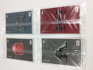 STAR WARS THE LAST JEDI Complete Set of 4 Sealed Topps Card Packs 5"x7" 2017 - Picture 1 of 6