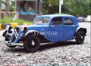 Solido 1:18 Citroen TRACTION 7 1937 Diecast Model Car Blue Toys Hobby Gifts - Picture 1 of 3