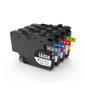 4 x Generic LC434 LC-434 ink BK C M Y for brother DCP-J1200dw DCP-J1200 W XL - Picture 1 of 1