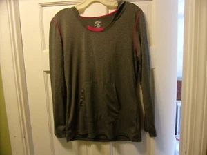 Sports Essentials Size M Women's Hoodie Lightweight Sports Wear Gray Top - Picture 1 of 2