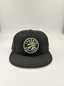 New Toronto Raptors New Era 9FIFTY NWOT Hat Black GOLD fitted sz 7 Champs cap - Picture 1 of 4