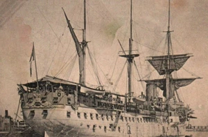 Postal Marina Francesa c1900s acorazado mito mito barco hospital - Imagen 1 de 3