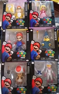 Lot of 6 Jakks Pacific SUPER MARIO BROS MOVIE Action Figures Set NEW in Box - Picture 1 of 9