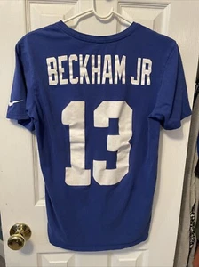 Odell Beckham Jr. Shirt New York Giants Football Men’s Blue The Nike Tee Small - Picture 1 of 2