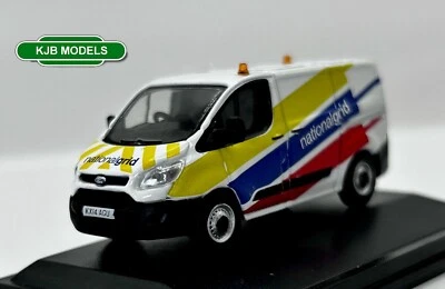 Neu in OVP OO Gauge Oxford Diecast 1:76 76CUS004 Ford Transit Custom National Grid