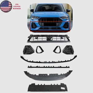 new front bumper lower grille spoiler insert 9ps set for 2019- 25 Q3 S-line SQ3 - Picture 1 of 11