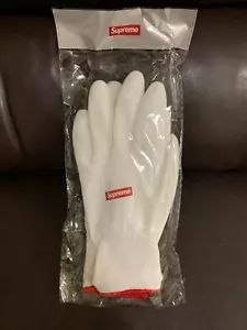 Supreme White Rubberized Gloves! FW20 100% Authentic! Brand New! Immediate Ship! - Picture 1 of 2