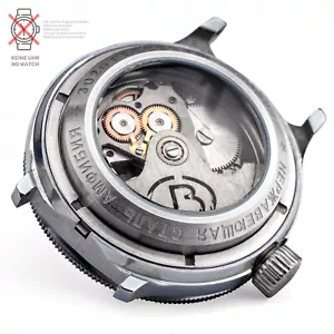 Vostok Watch Glass Bottom Sapphire 20 Atm Diver Floor Stainless Steel No. Bezel - Picture 1 of 5
