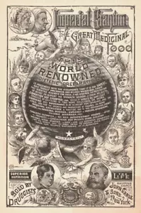 Quack Medicine 1886 Imperial Granum Medicinal Food John Carle & Sons Print Ad - Picture 1 of 5