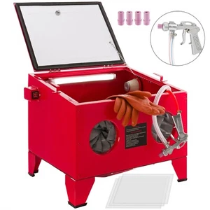 AREBOS Sandstrahlkabine Sandstrahlgerät Sandstrahlanlage Sandstrahler 90 Liter - Bild 1 von 12
