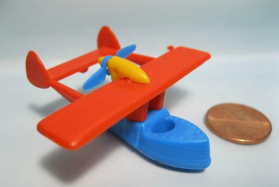 Vintage 1980s Bruder WAL Sea-Plane Micro Mini Plastic W Germany 2" toy airplane - Image 1 of 1