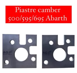 Piastre camber 1.5 gradi Abarth 500/595/695 in Alluminio 6082 - Foto 1 di 2