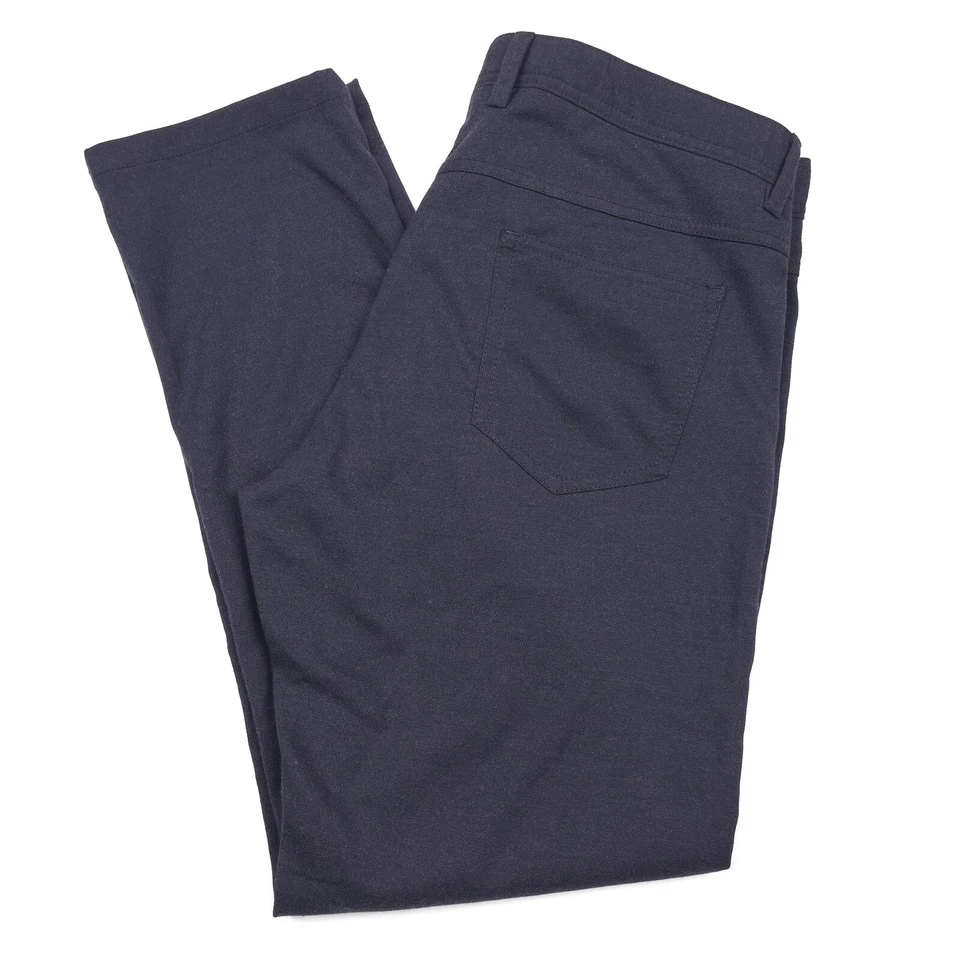 Bloomingdales Navy Blue Mix Flannel Tailored Fit Pants Mens Size 36 X 32 - Image 1 of 4