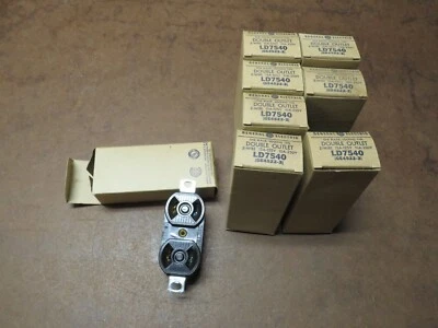 De colección NOS GE General Electric LD7540 8 receptáculos dobles salidas bloqueo giratorio Foto 1 de 4