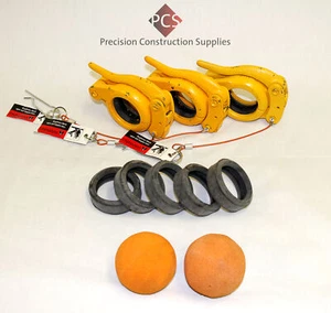 2" Accessories Pack for Concrete Pumps Incl Snap Clamps,Gaskets,Sponge Balls - Picture 1 of 3