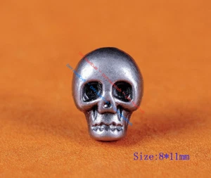 50x 8*11mm DIY Skull Skeleton Stud Rivet Belt Collar Purse Leather Craft Conchos - Picture 1 of 12