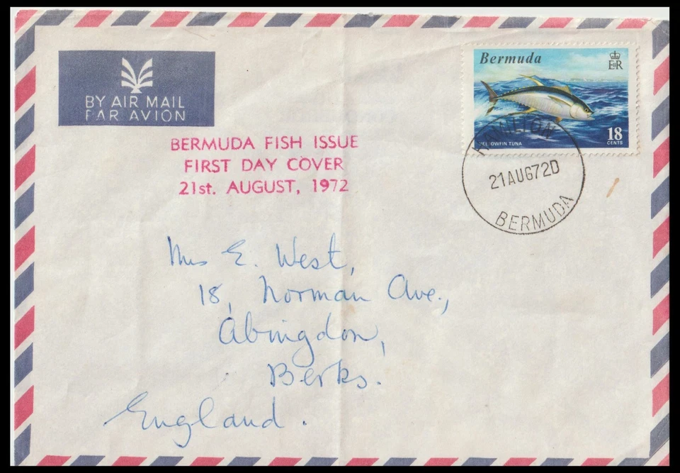 BERMUDA 1972 18c PEZ FDC (JF) Foto 1 de 1