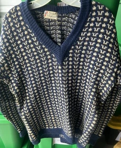 Frühe Norwegen PETERSEN & DEKKE Wolle 1Ski Fischer Pullover Etikett Gr. 50 (M) Bilder! - Bild 1 von 10