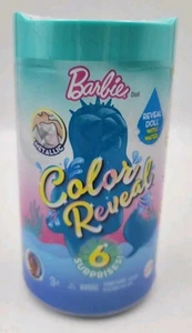 2019 Barbie Color Reveal Chelsea Doll Mermaid Metallic Series Blue 6 Surprises - Picture 1 of 6