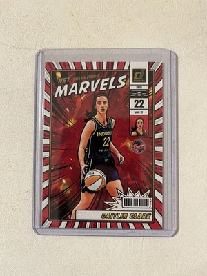 Caitlin Clark PRESS PROOF Net Marvels 2025 WNBA Donruss Insert - Image 1 of 2