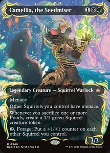 MTG Camellia, the Seedmiser - Raised Foil - Borderless, NM-Mint, English Bloombu - Picture 1 of 1